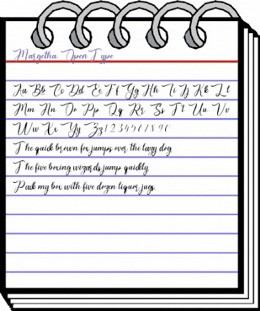 Margetha Regular animated font preview