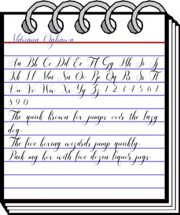 Mariana Oghawa Regular animated font preview Mariana Oghawa Regular animated font preview