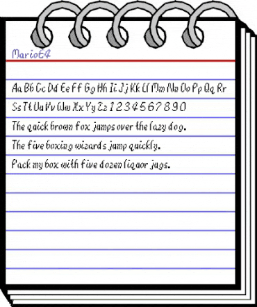 Mario64 Regular animated font preview Mario64 Regular animated font preview