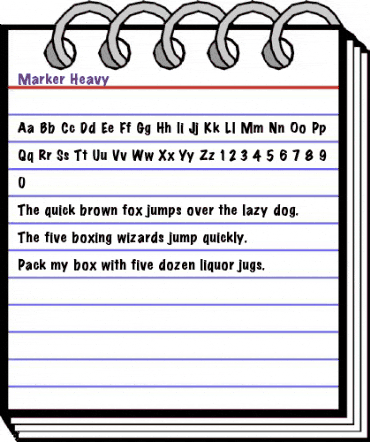 Marker Heavy Regular animated font preview Marker Heavy Regular animated font preview