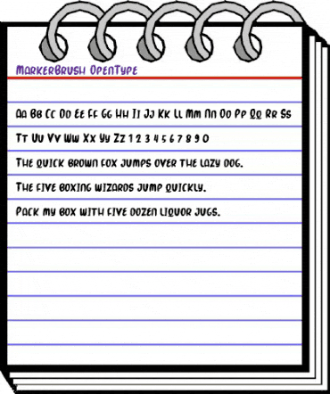 Marker Brush Regular animated font preview Marker Brush Regular animated font preview