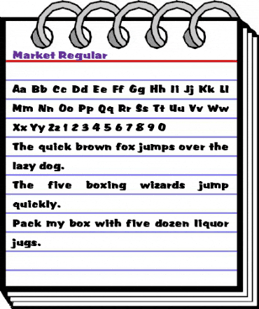 Market Regular animated font preview Market Regular animated font preview