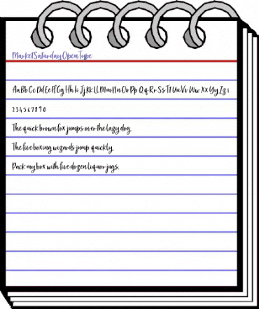 Market Saturday Regular animated font preview Market Saturday Regular animated font preview