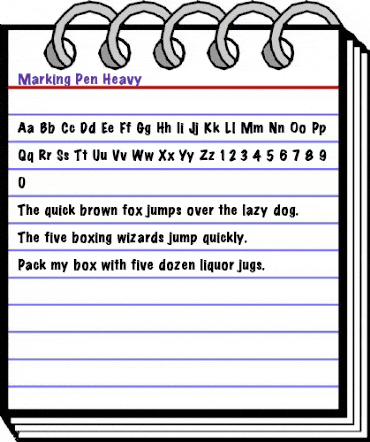 Marking Pen Heavy normal animated font preview Marking Pen Heavy normal animated font preview