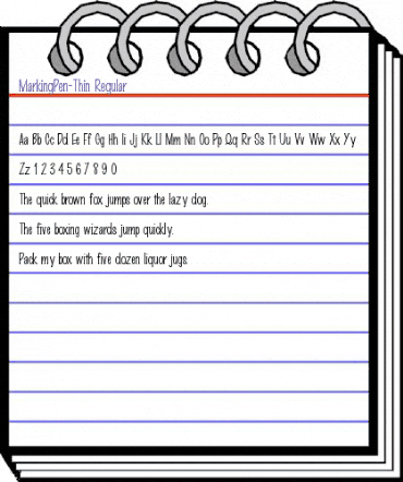 MarkingPen-Thin Regular animated font preview MarkingPen-Thin Regular animated font preview