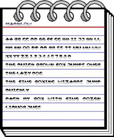 MARKLOW Regular animated font preview MARKLOW Regular animated font preview