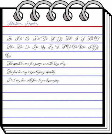 Marlina Regular animated font preview