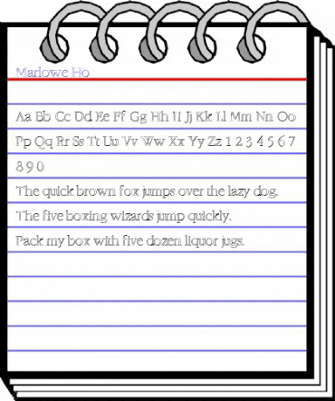 Marlowe Ho Regular animated font preview Marlowe Ho Regular animated font preview