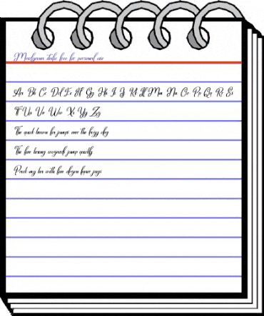 Marlyana Regular animated font preview