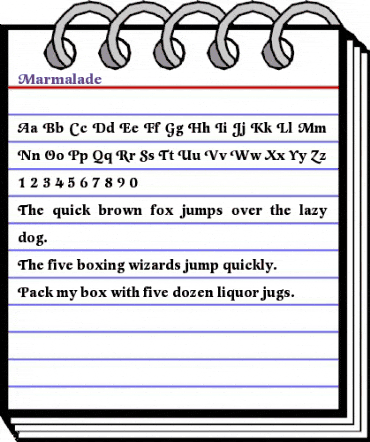Marmalade Regular animated font preview Marmalade Regular animated font preview