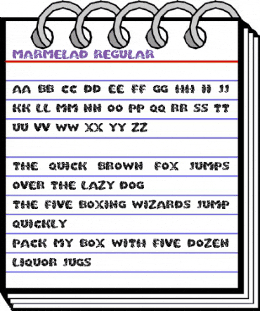 Marmelad Regular animated font preview Marmelad Regular animated font preview