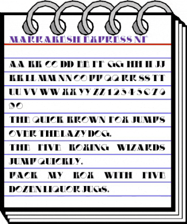 Marrakesh Express NF Regular animated font preview Marrakesh Express NF Regular animated font preview