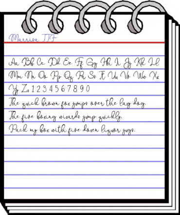 Marrisa Regular animated font preview Marrisa Regular animated font preview