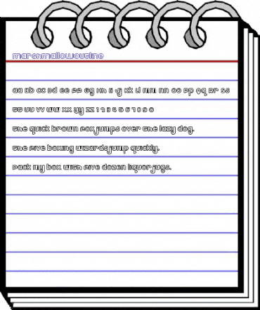 MarshmallowOutline Regular animated font preview MarshmallowOutline Regular animated font preview