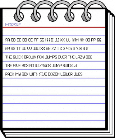 Marske Regular animated font preview Marske Regular animated font preview