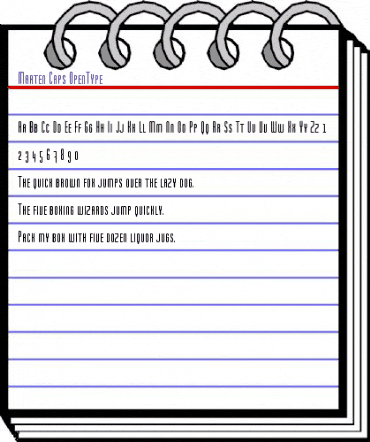 Marten Caps animated font preview