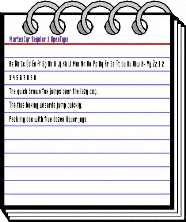 MartenCyr Regular animated font preview MartenCyr Regular animated font preview