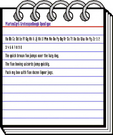 MartenCyrG GrotesqueRough animated font preview MartenCyrG GrotesqueRough animated font preview