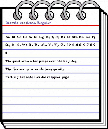Martha_stapleton Regular animated font preview