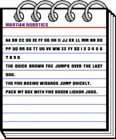 Martian Robotics Regular animated font preview Martian Robotics Regular animated font preview