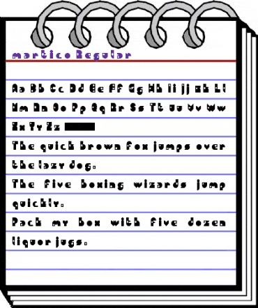 martico Regular animated font preview martico Regular animated font preview