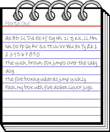 Martie One Regular animated font preview Martie One Regular animated font preview