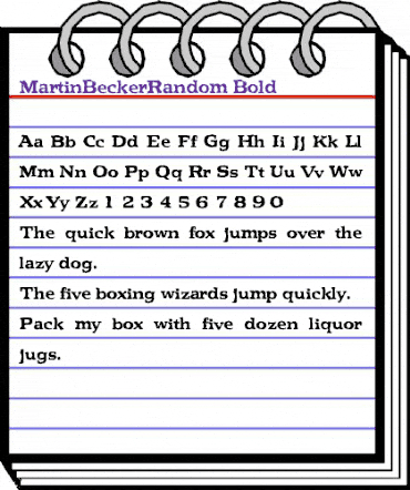 MartinBeckerRandom Bold animated font preview MartinBeckerRandom Bold animated font preview