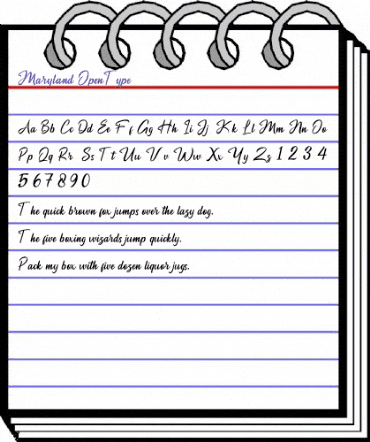 Maryland Regular animated font preview