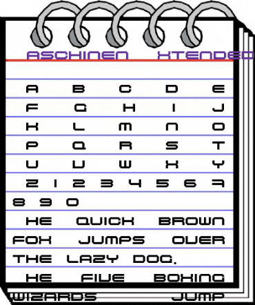 Maschinen Extended animated font preview Maschinen Extended animated font preview