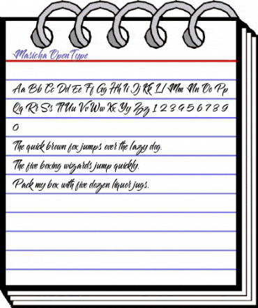 Masicha Regular animated font preview