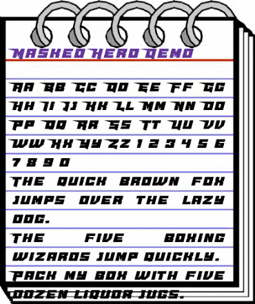 Masked Hero Demo Regular animated font preview Masked Hero Demo Regular animated font preview