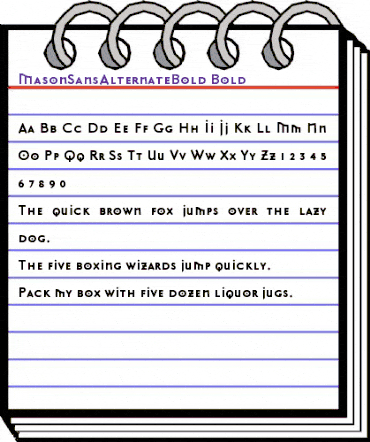 MasonSansAlternateBold Bold animated font preview MasonSansAlternateBold Bold animated font preview