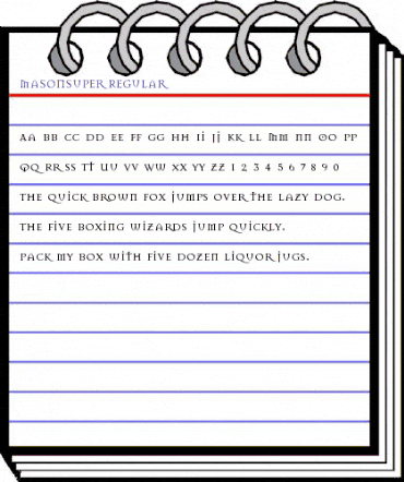 MasonSuper Regular animated font preview MasonSuper Regular animated font preview