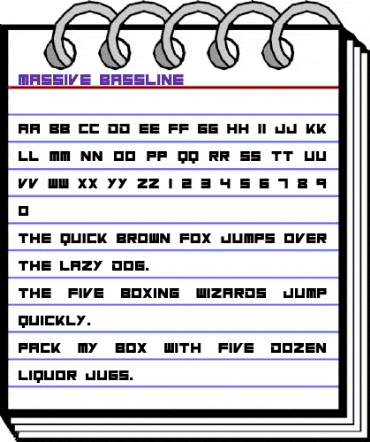 Massive Bassline Regular animated font preview