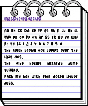 MassiveHeadache3 Regular animated font preview MassiveHeadache3 Regular animated font preview