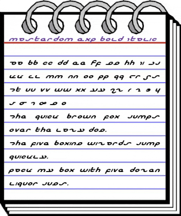Masterdom Exp Bold Italic Exp Bold Italic animated font preview Masterdom Exp Bold Italic Exp Bold Italic animated font preview