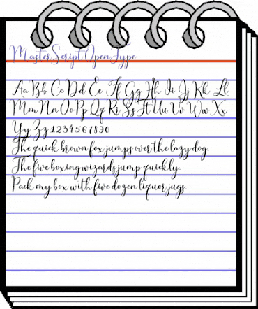 Master Script Regular animated font preview Master Script Regular animated font preview