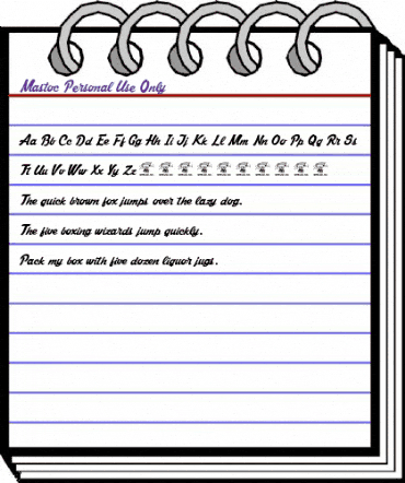 Mastoc Personal Use Only Regular animated font preview Mastoc Personal Use Only Regular animated font preview