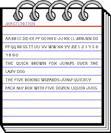 MastumThin Regular animated font preview MastumThin Regular animated font preview