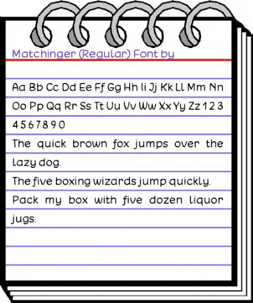Matchinger Regular animated font preview Matchinger Regular animated font preview