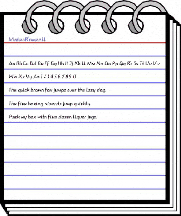 MateoRomanLL Medium animated font preview MateoRomanLL Medium animated font preview