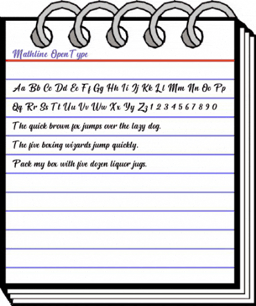 Mathline Regular animated font preview Mathline Regular animated font preview