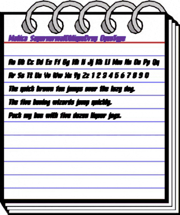 Matica SupernormalObliqueDrop animated font preview Matica SupernormalObliqueDrop animated font preview