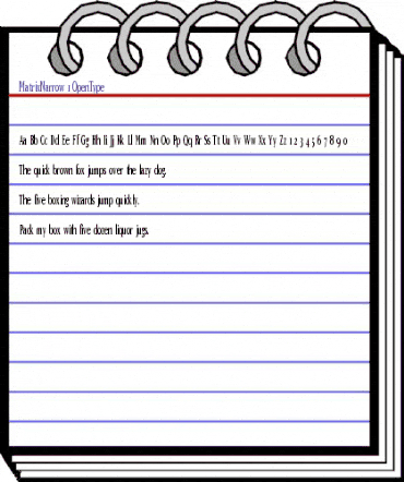 MatrixNarrow Medium animated font preview MatrixNarrow Medium animated font preview