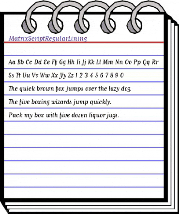 MatrixScriptRegularLining Regular animated font preview MatrixScriptRegularLining Regular animated font preview