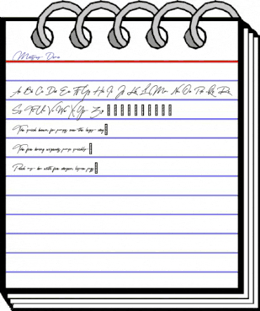 Matsury Regular animated font preview Matsury Regular animated font preview