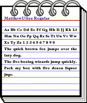 MatthewUltra Regular animated font preview MatthewUltra Regular animated font preview