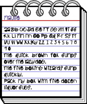 Maulie Medium animated font preview