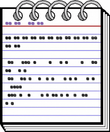 Maumbo Regular animated font preview