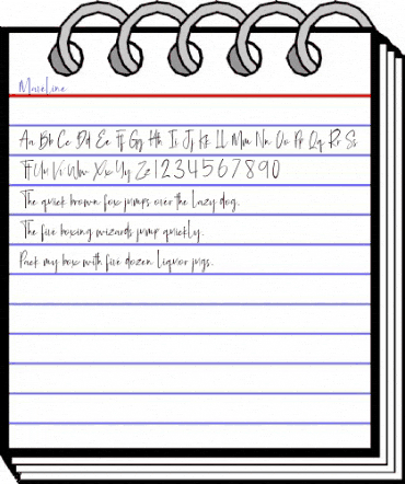 Maveline Regular animated font preview